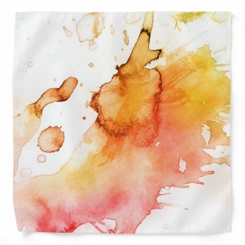 Abstract watercolor hand painted background 3 bandana