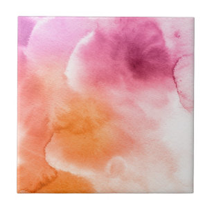 Abstract watercolor hand painted background 3 ceramic tile