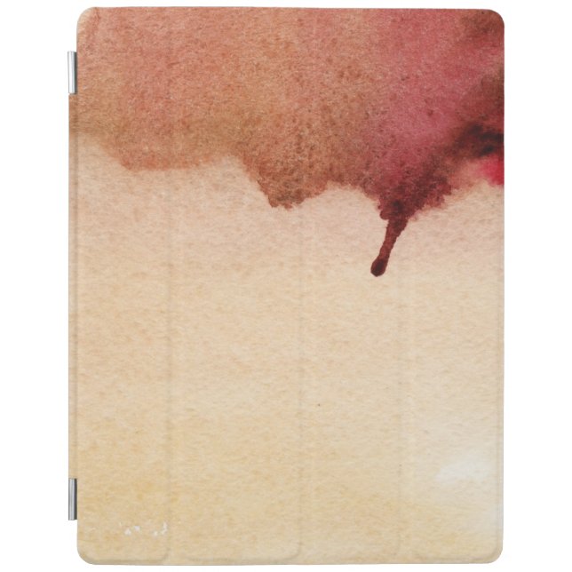 Abstract watercolor hand painted background 3 iPad smart cover (Front)