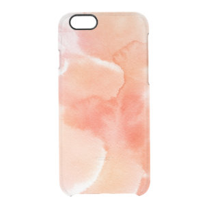 Abstract watercolor hand painted background 3 clear iPhone 6/6S case