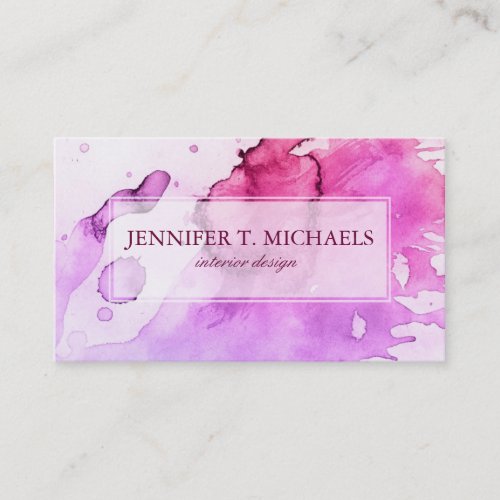 Abstract watercolor hand painted background 5 2 business card