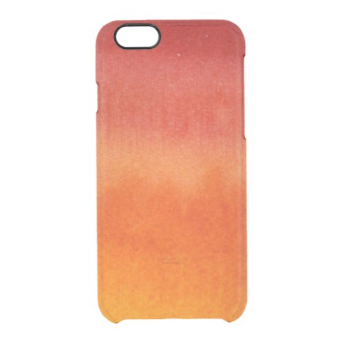 Abstract watercolor hand painted background 5 2 clear iPhone 66S case