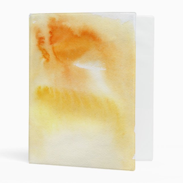 Abstract watercolor hand painted background 5 3 mini binder (Front/Inside)