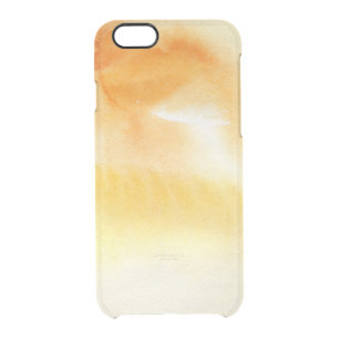 Abstract watercolor hand painted background 5 3 clear iPhone 6/6S case