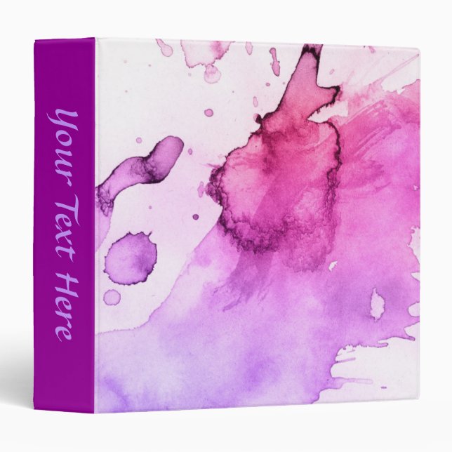 Abstract watercolor hand painted background 5 binder (Front/Spine)