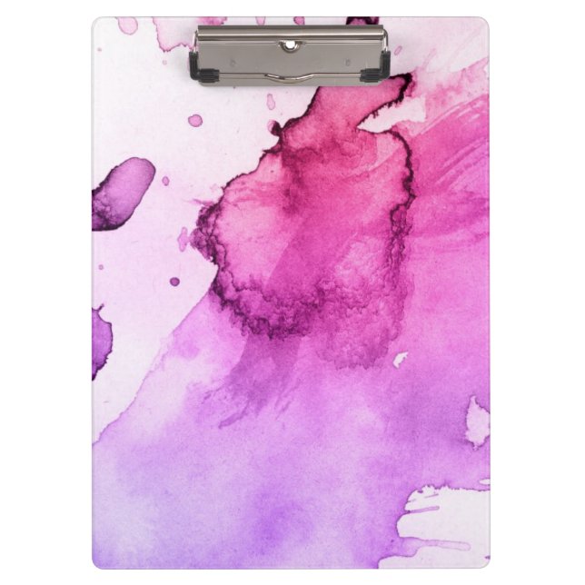 Abstract watercolor hand painted background 5 clipboard (Front)