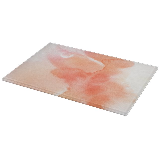 Abstract watercolor hand painted background 5 cutting board (Corner)