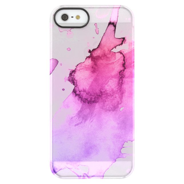 Abstract watercolor hand painted background 5 uncommon iPhone case (Back)
