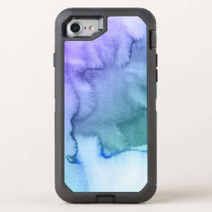 Abstract watercolor hand painted background 6 2 OtterBox defender iPhone SE/8/7 case