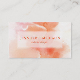Abstract watercolor hand painted background 6 business card