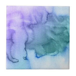 Abstract watercolor hand painted background 6 ceramic tile
