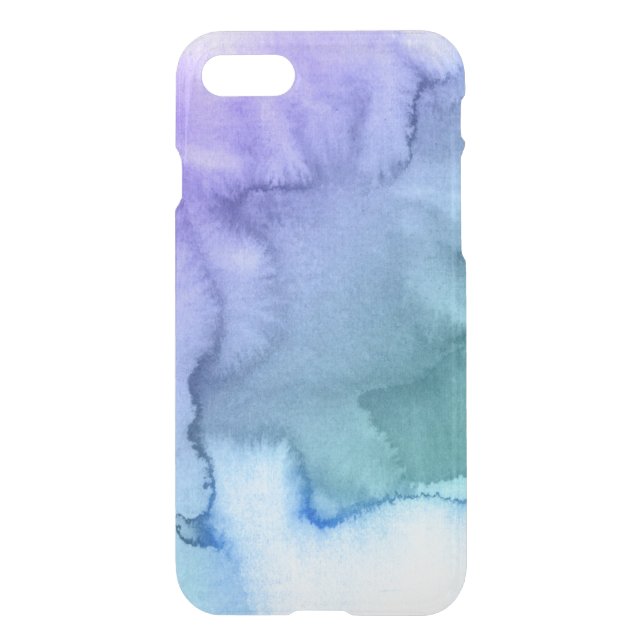 Abstract watercolor hand painted background 6 uncommon iPhone case (Back)