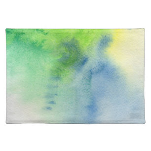 Abstract watercolor hand painted background 8 cloth placemat