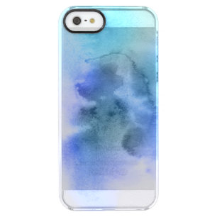 Abstract watercolor hand painted background 9 clear iPhone SE/5/5s case