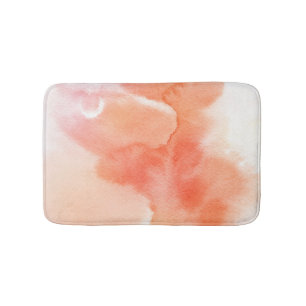 Abstract watercolor hand painted background bathroom mat
