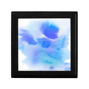 Abstract watercolor hand painted background. keepsake box