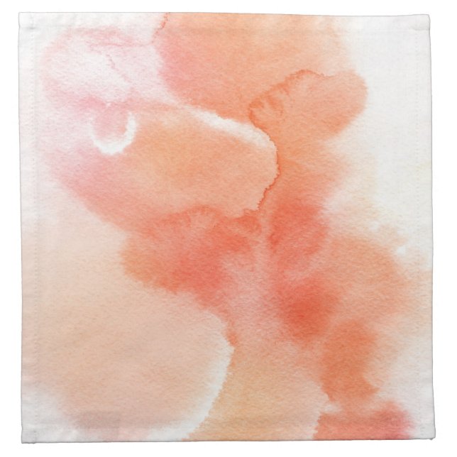 Abstract watercolor hand painted background napkin (Front)