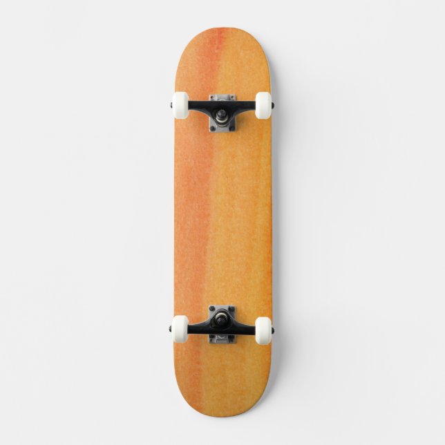 Abstract watercolor hand painted background skateboard deck (Front)