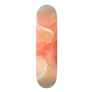 Abstract watercolor hand painted background skateboard deck