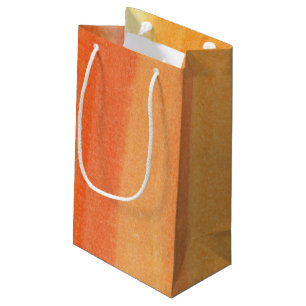 Abstract watercolor hand painted background small gift bag