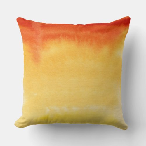 Abstract watercolor hand painted background throw pillow