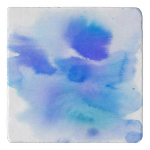 Abstract watercolor hand painted background. trivet
