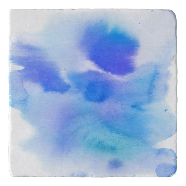 Abstract watercolor hand painted background. trivet (Front)