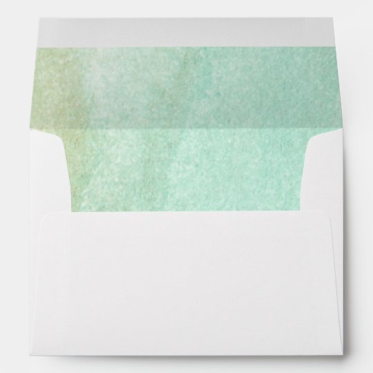 abstract watercolor hand painted envelope | Zazzle