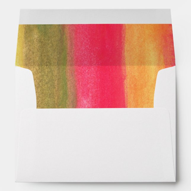 abstract watercolor hand painted envelope (Back (Bottom))