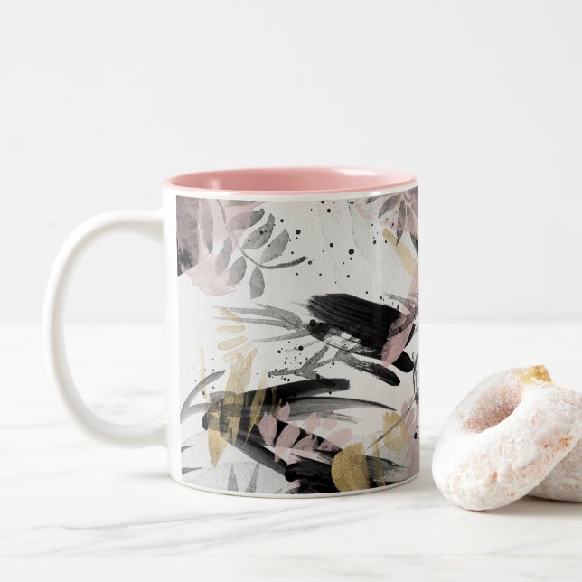 Abstract Watercolor I Mug (With Donut)