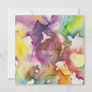 Abstract Watercolor Invitation