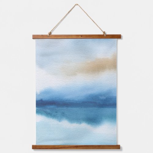 Abstract Watercolor Lake Design Hanging Tapestry