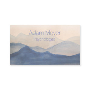 Abstract Watercolor Landscape Classy Business Card