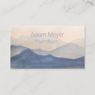Abstract Watercolor Landscape Classy Business Card
