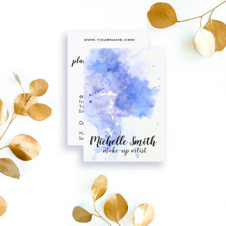 Abstract watercolor light blue splash brush stroke
