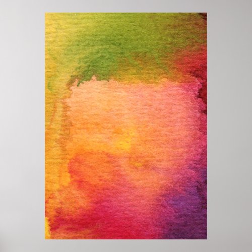 Abstract watercolor painted background poster