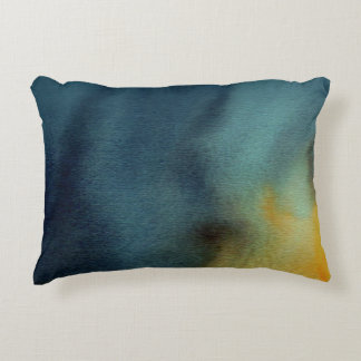 Abstract Watercolor Painting Accent Pillow