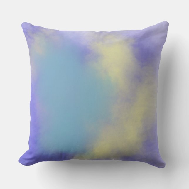 abstract watercolor painting art throw pillow (Front)