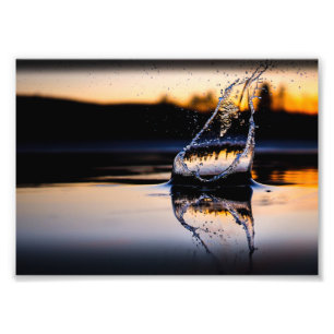 Abstract Watercolor Painting: Colorful Splash Photo Print