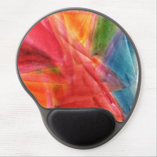 Abstract Watercolor Painting Gel Mouse Pad