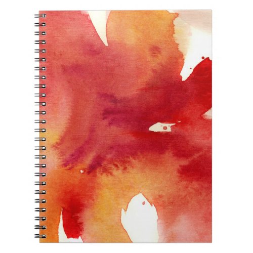 Abstract watercolor paintings notebook