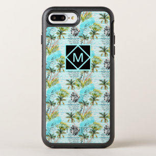 Abstract Watercolor Palm Tree Pattern OtterBox Symmetry iPhone 8 Plus/7 Plus Case