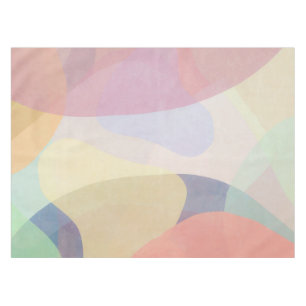 Abstract Watercolor Pastel Artwork Tablecloth