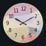 Abstract Watercolor Pastel Artwork | Wall Clock<br><div class="desc">For further customization, please click the "Customize" button and use our design tool to modify this template. If the options are available, you may change text and image by simply clicking on "Edit/Remove Text or Image Here" and add your own. If you wish to have this design added to a...</div>