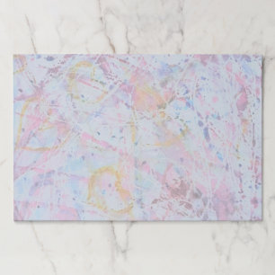 Abstract Watercolor Pastel Splatter Tearaway Paper Pad