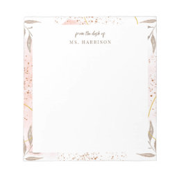 Abstract Watercolor Personalized Notepad