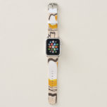 Abstract watercolor: ribbon meandering pattern. apple watch band