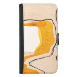Abstract watercolor: ribbon meandering pattern. samsung galaxy s5 wallet case