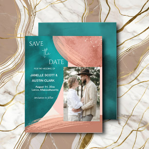 Abstract Watercolor Save the Date Flyer