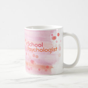 Abstract Watercolor School Psychologist Mug